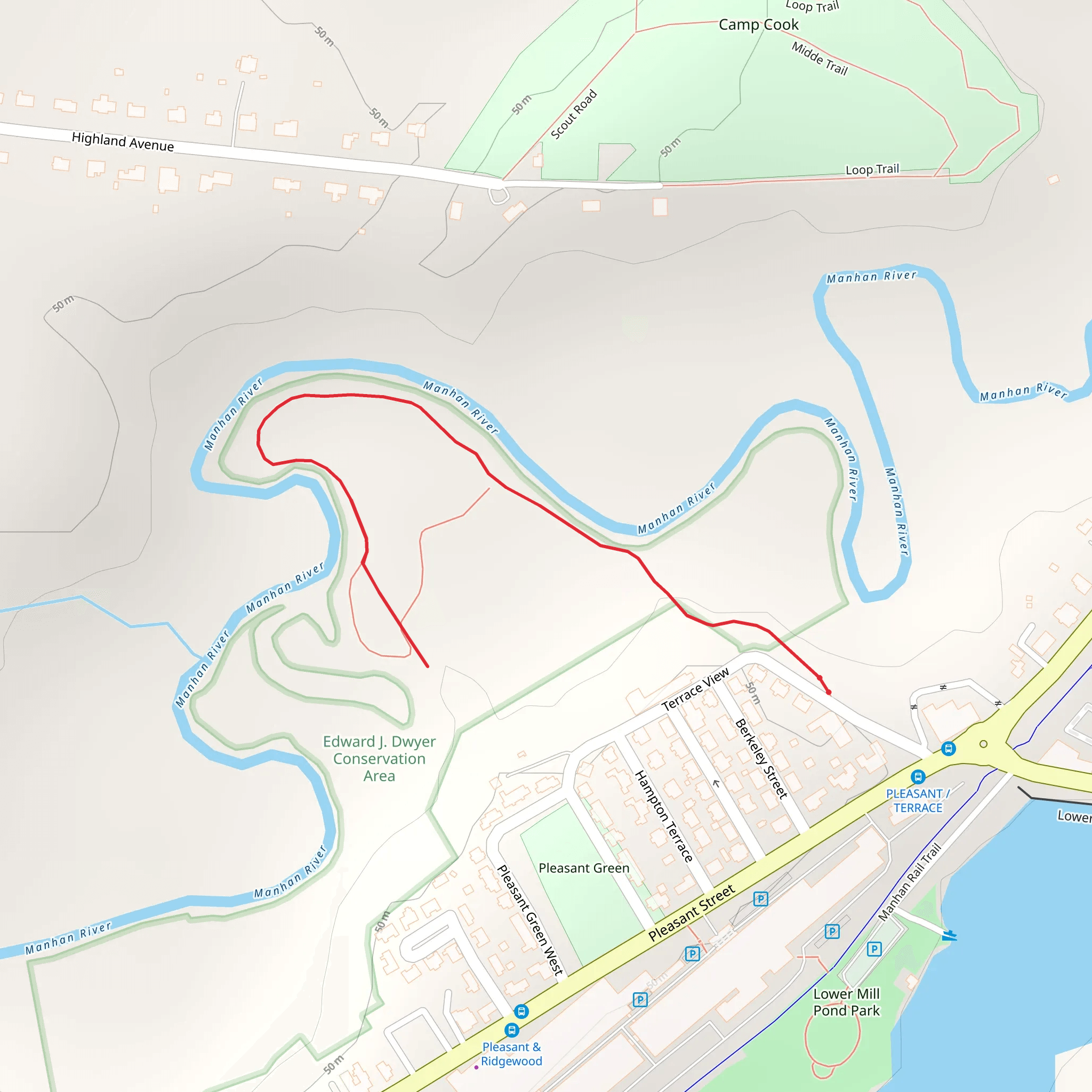 Manhan River from Terrace View mobile static map