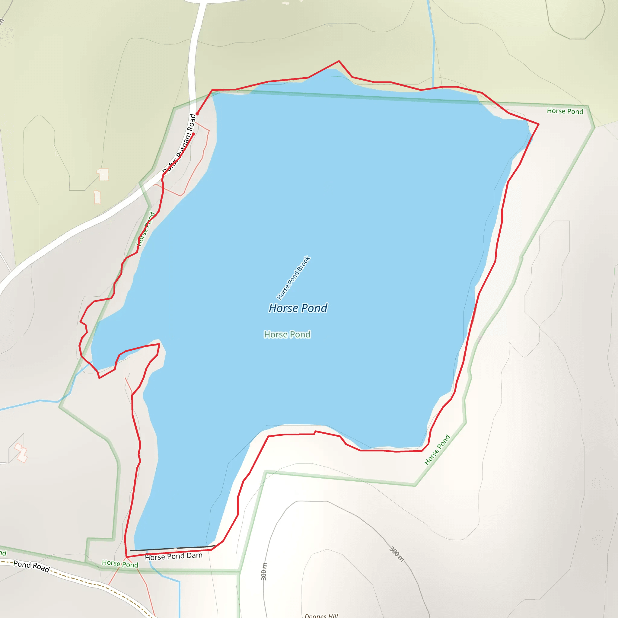 Horse Pond Loop mobile static map