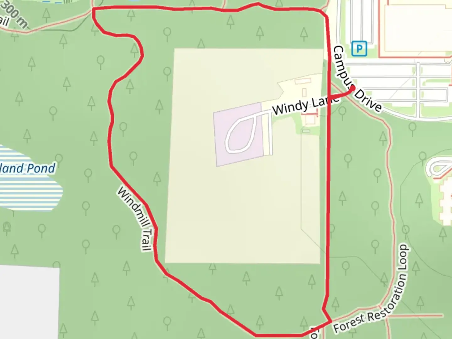 An image depicting the trail Windmill Loop Trail and its surrounding area.