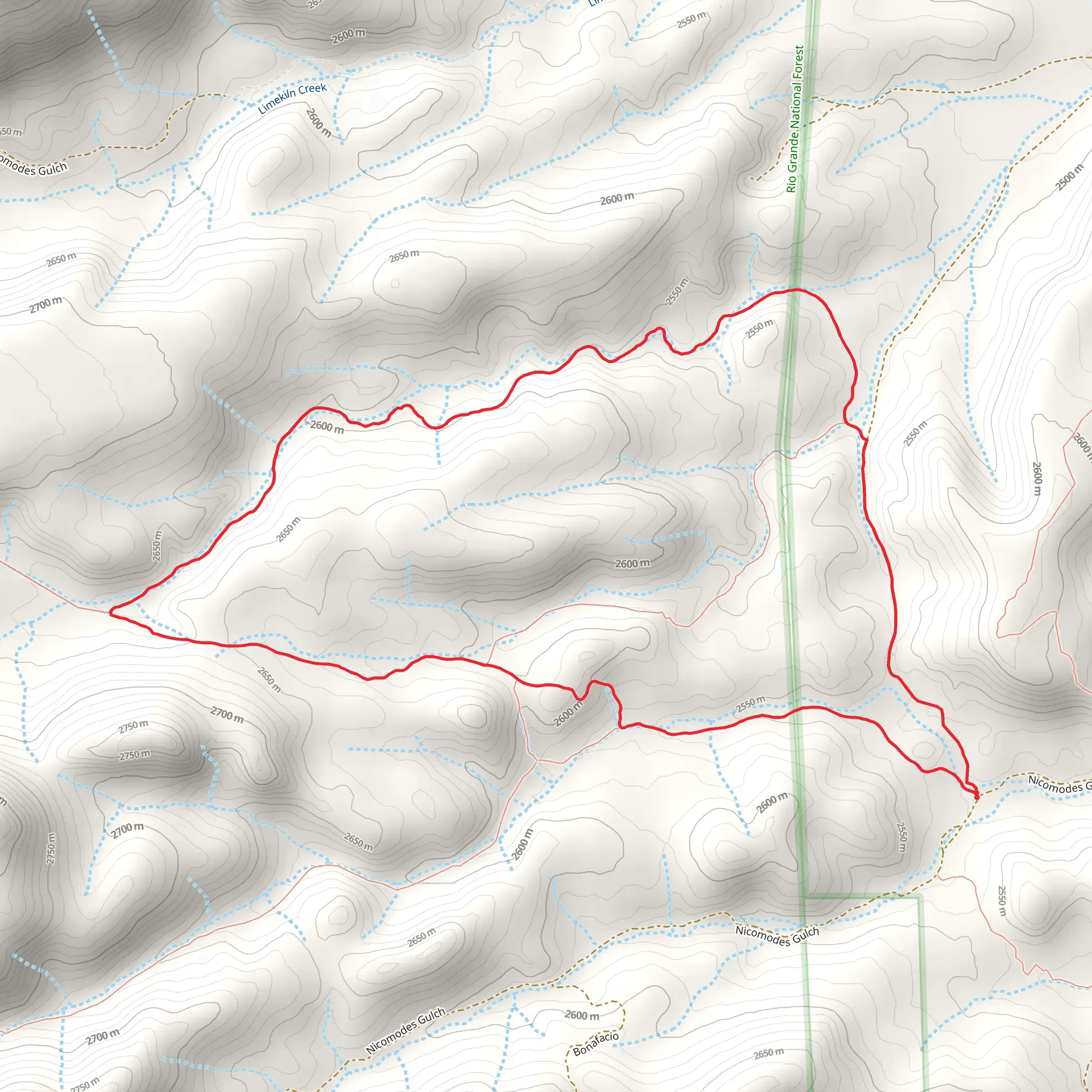 Deadman Loop Trail mobile static map