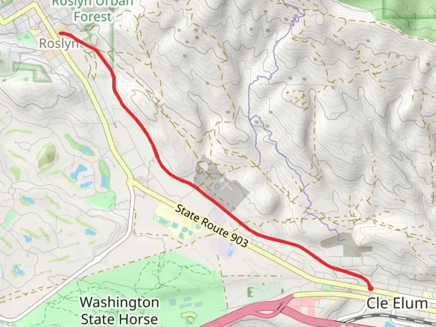 An image depicting the trail Coal Mines Trail and its surrounding area.