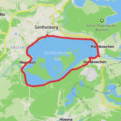 Senftenberger See Loop mobile static map
