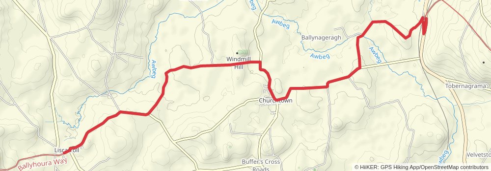 Beara Breifne Way stage 10 Map