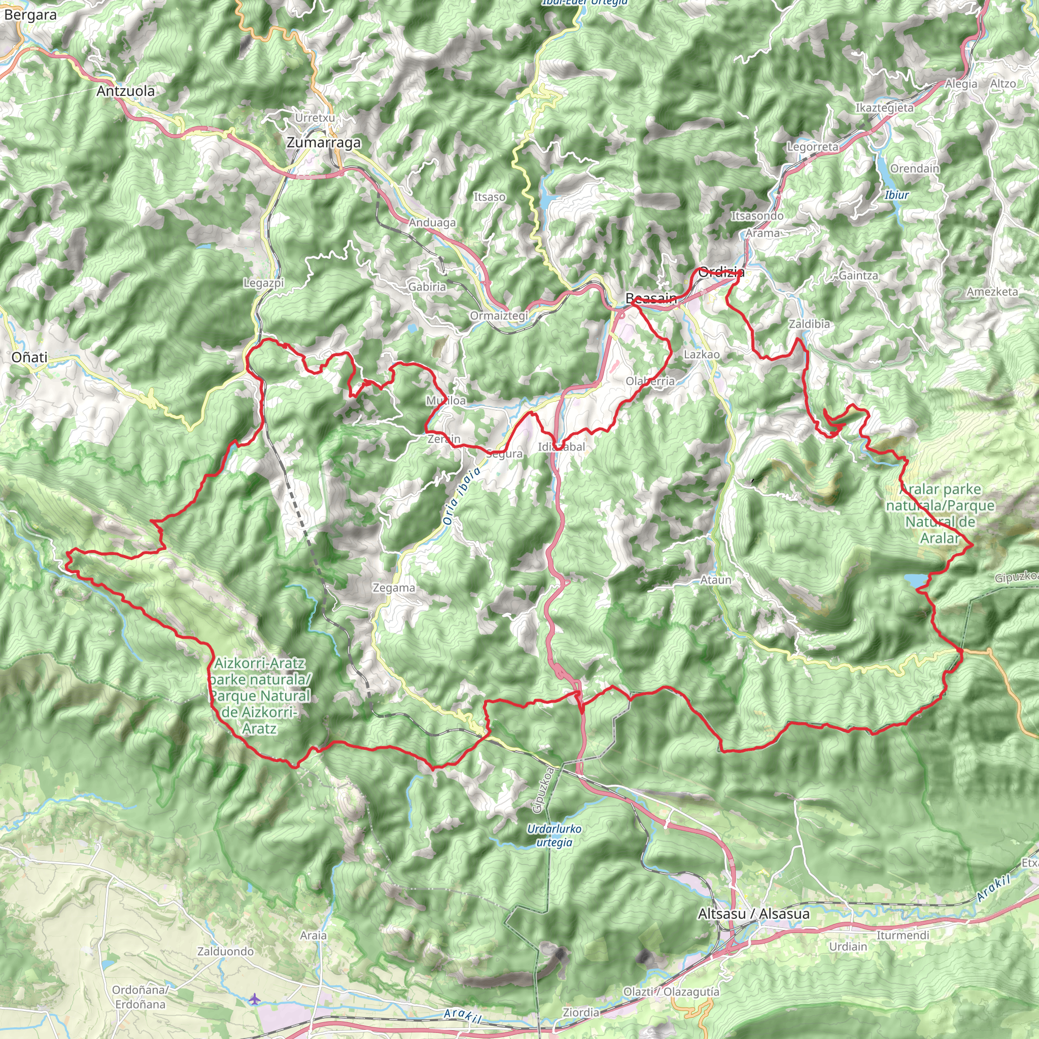 GR 283 Ruta del Queso Idiazabal mobile static map