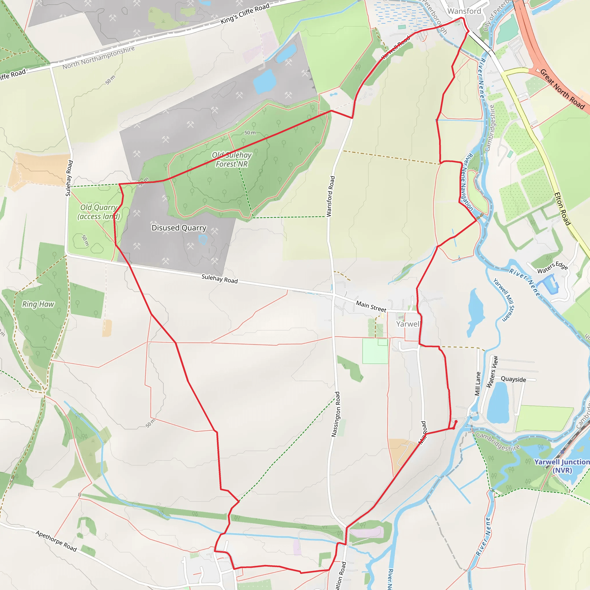 Old Sulehay Forest NR mobile static map