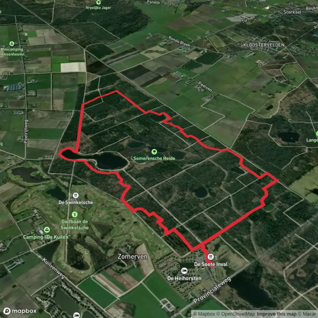 An image depicting the trail Keelven Route and its surrounding area.