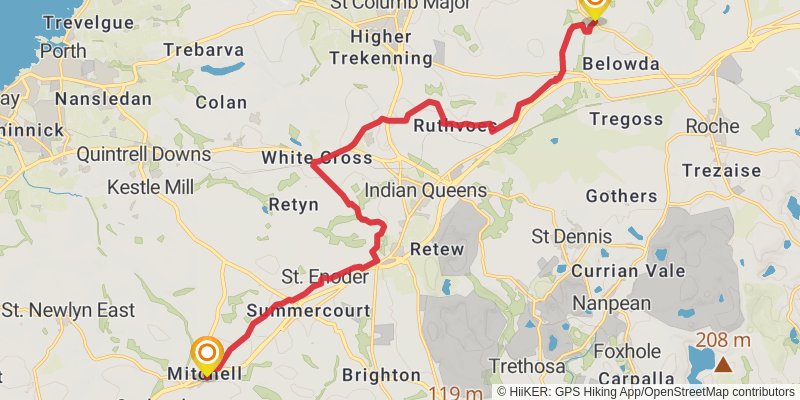 Land's End Trail stage 21 Map