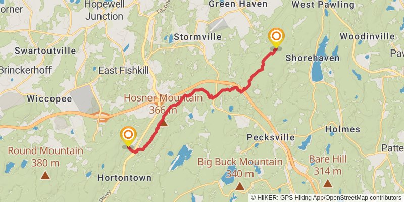Appalachian Trail stage 141 Map