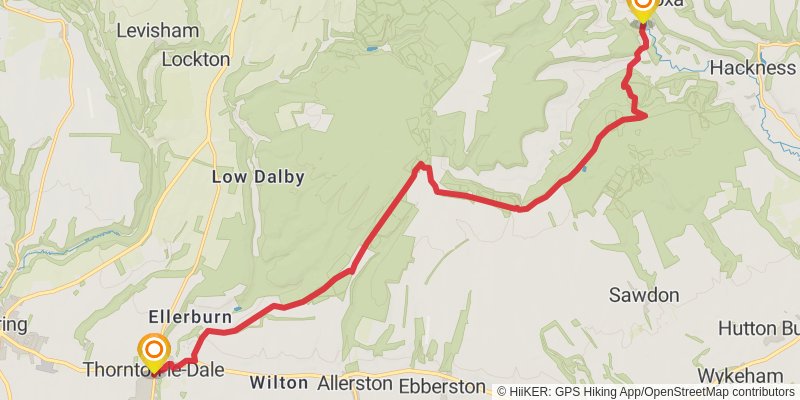 White Rose Way stage 7 Map