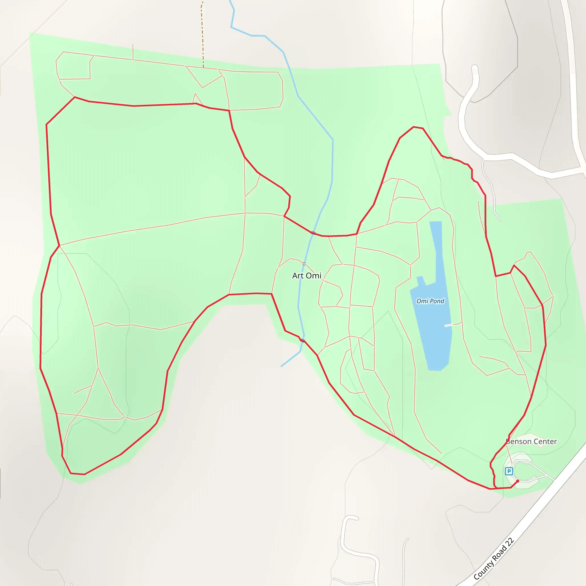 Omi Pond Loop from County Road 22 mobile static map