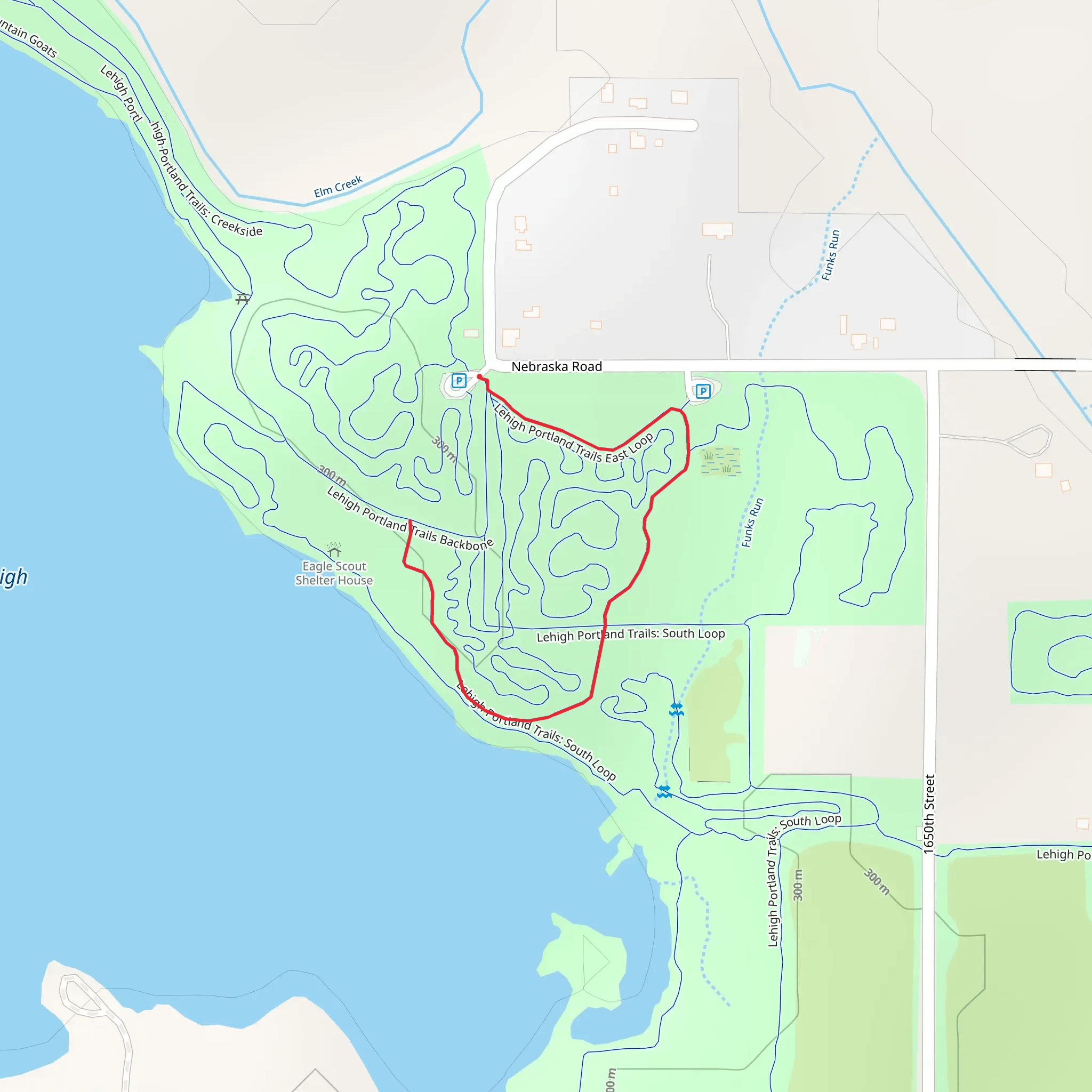 Lehigh Portland Trails East mobile static map