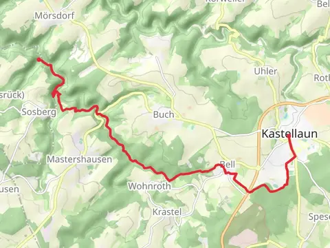 Stefelsberg to Kastellaun via Saar Hunsruecke Steig