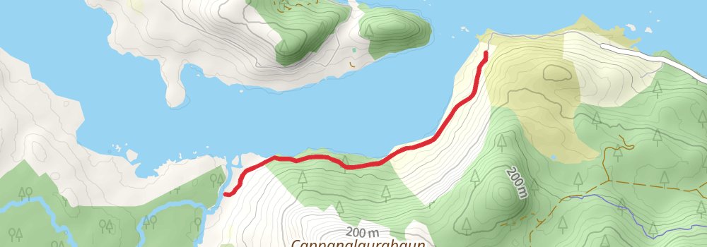 Connemara and the West of Ireland 7-Day Challenging Tour (Hillwalk Tours) spur 1 Map
