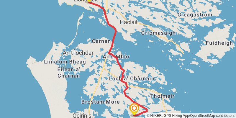 Hebridean Way stage 5 Map