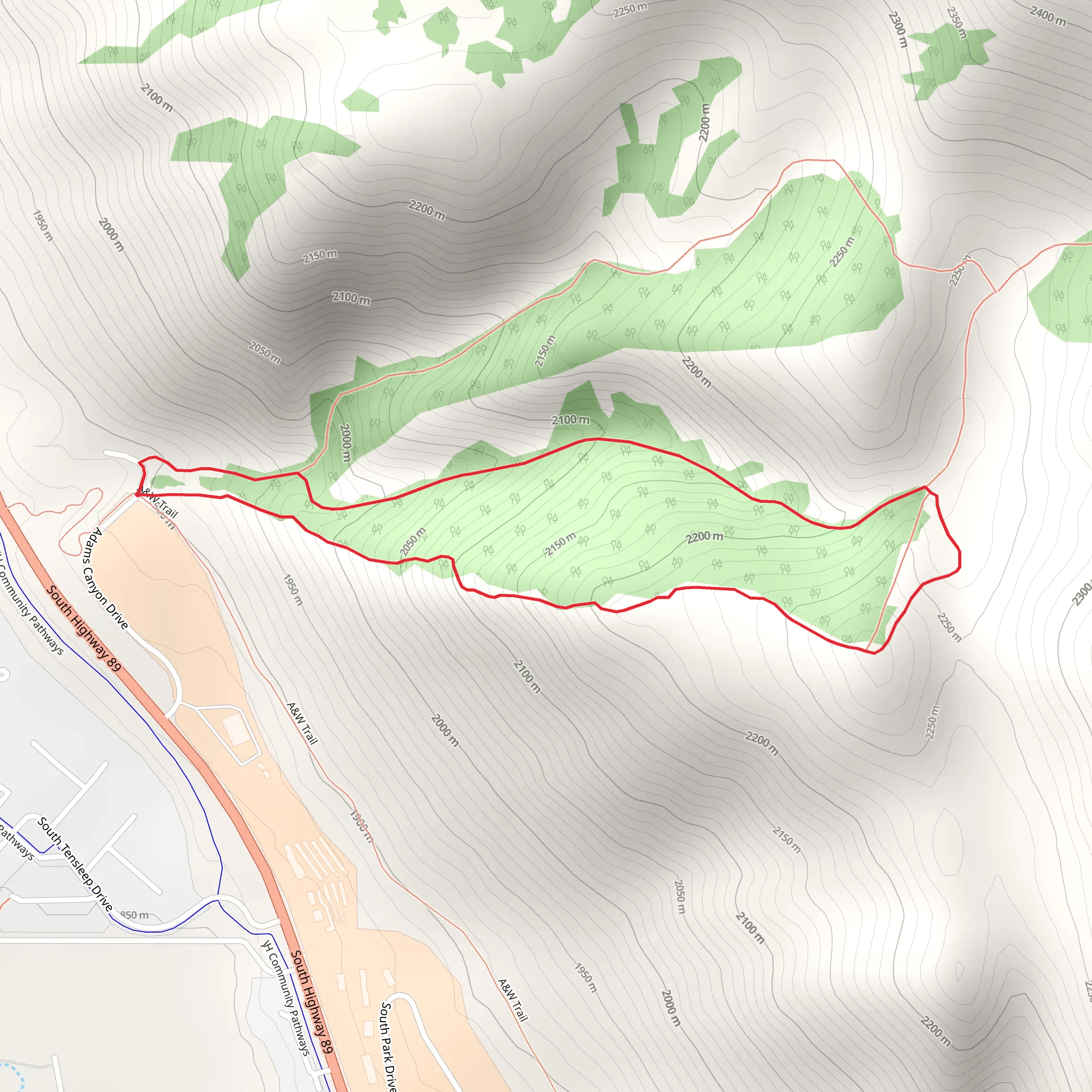 Smith Canyon Loop mobile static map