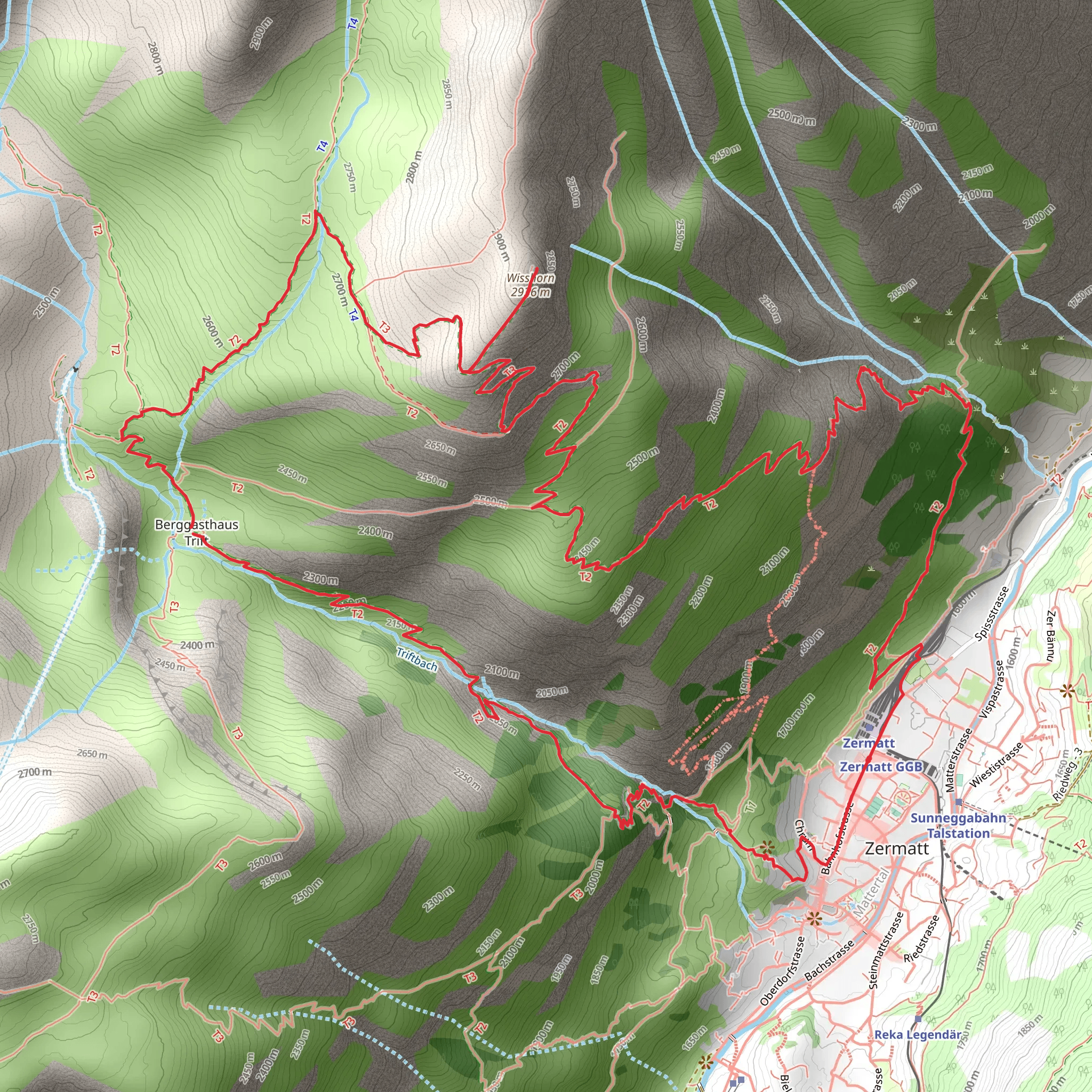 Wisshorn Trail - Nr 32 mobile static map