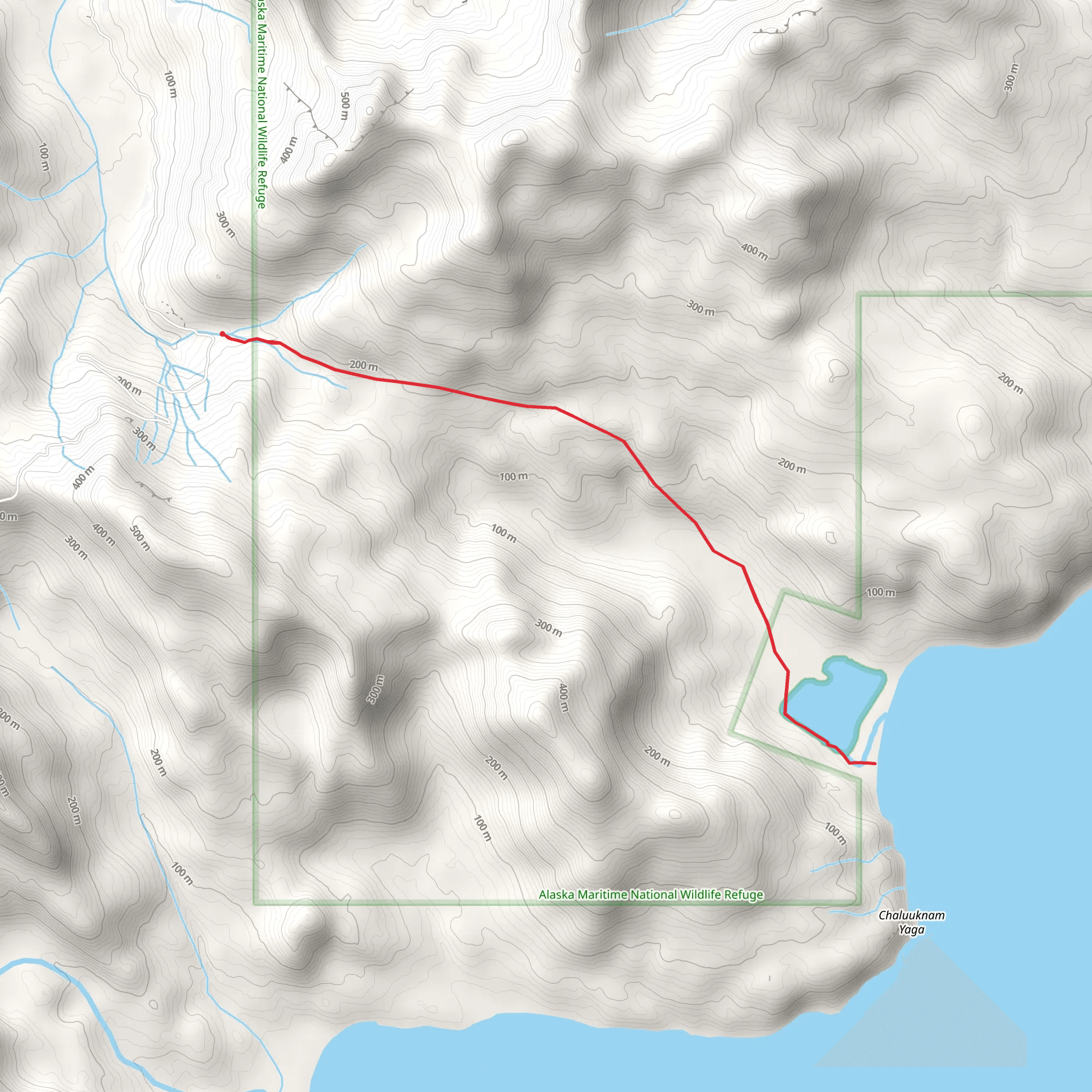 Goose Lake Trail mobile static map