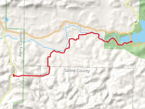 Ouachita Trail from State Highway 9