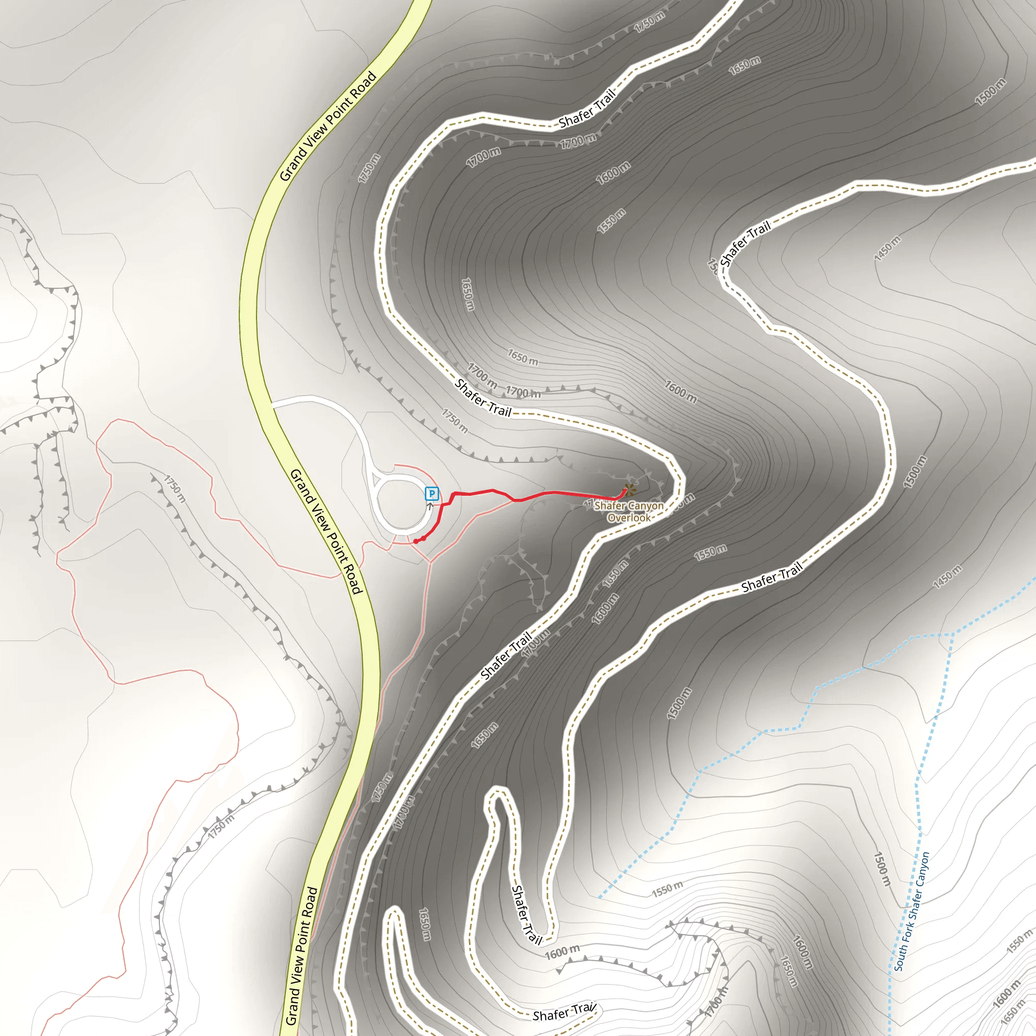 Neck Spring Trail Out and Back mobile static map