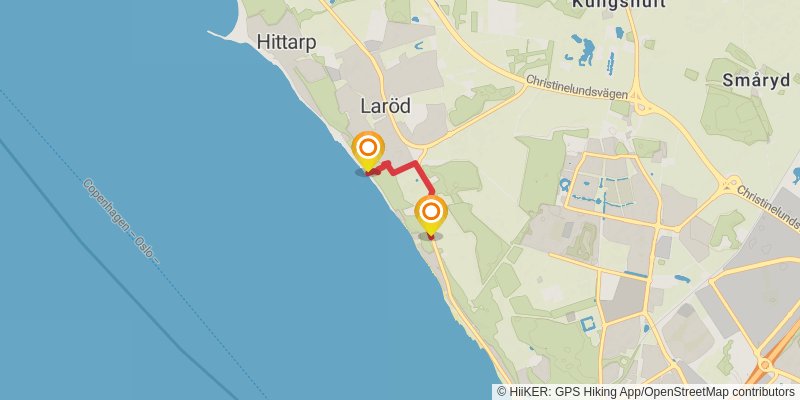 Skåneleden Trail alt 3 Map