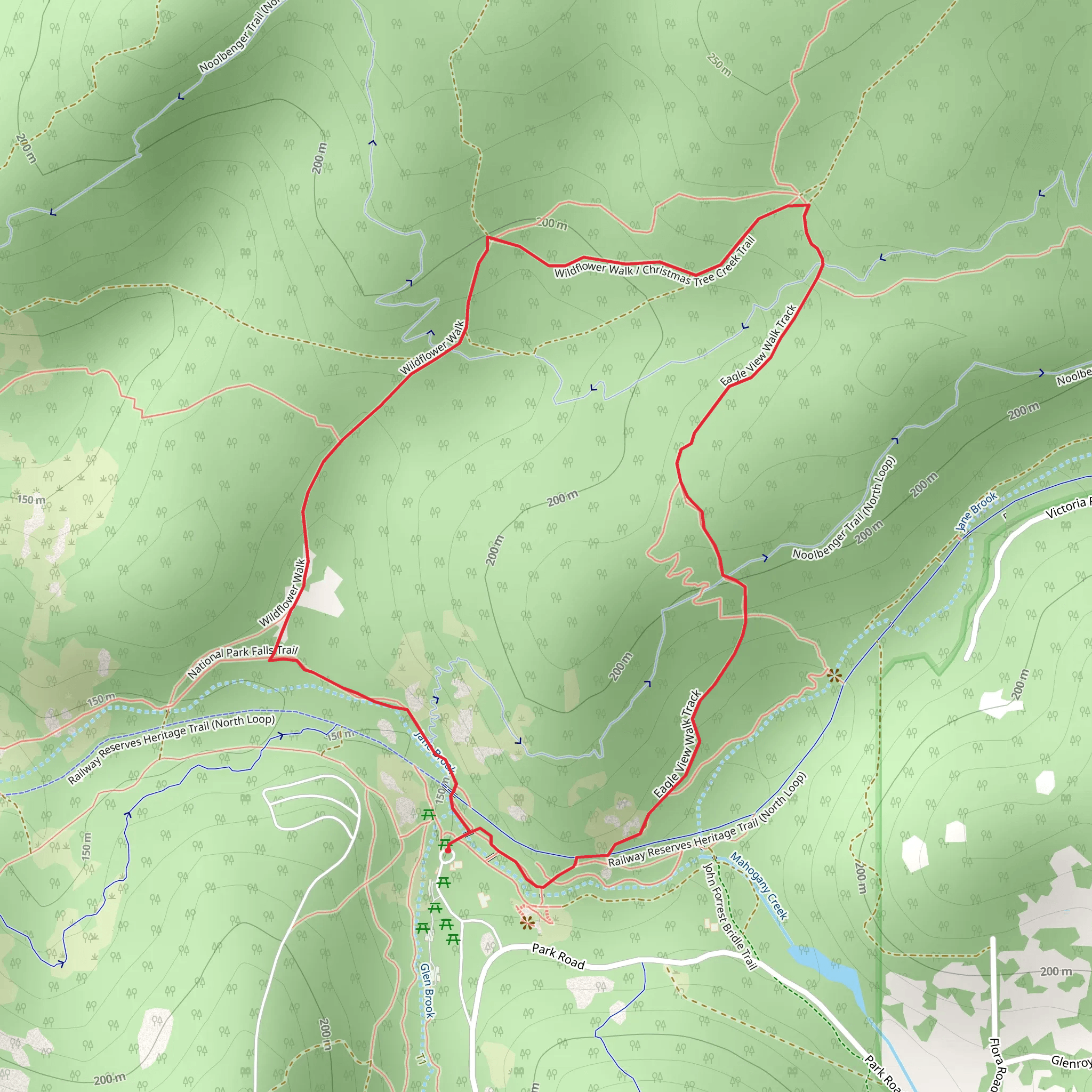 Wildflower Walk mobile static map