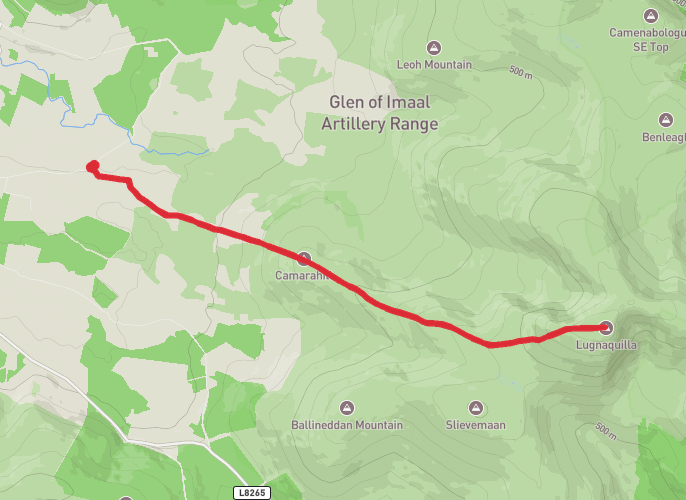 Lug night hike mobile static map