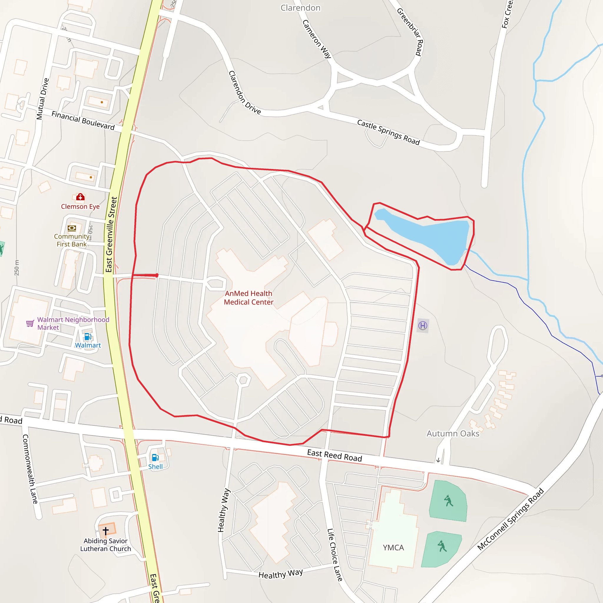 East Greenville ST Loop mobile static map