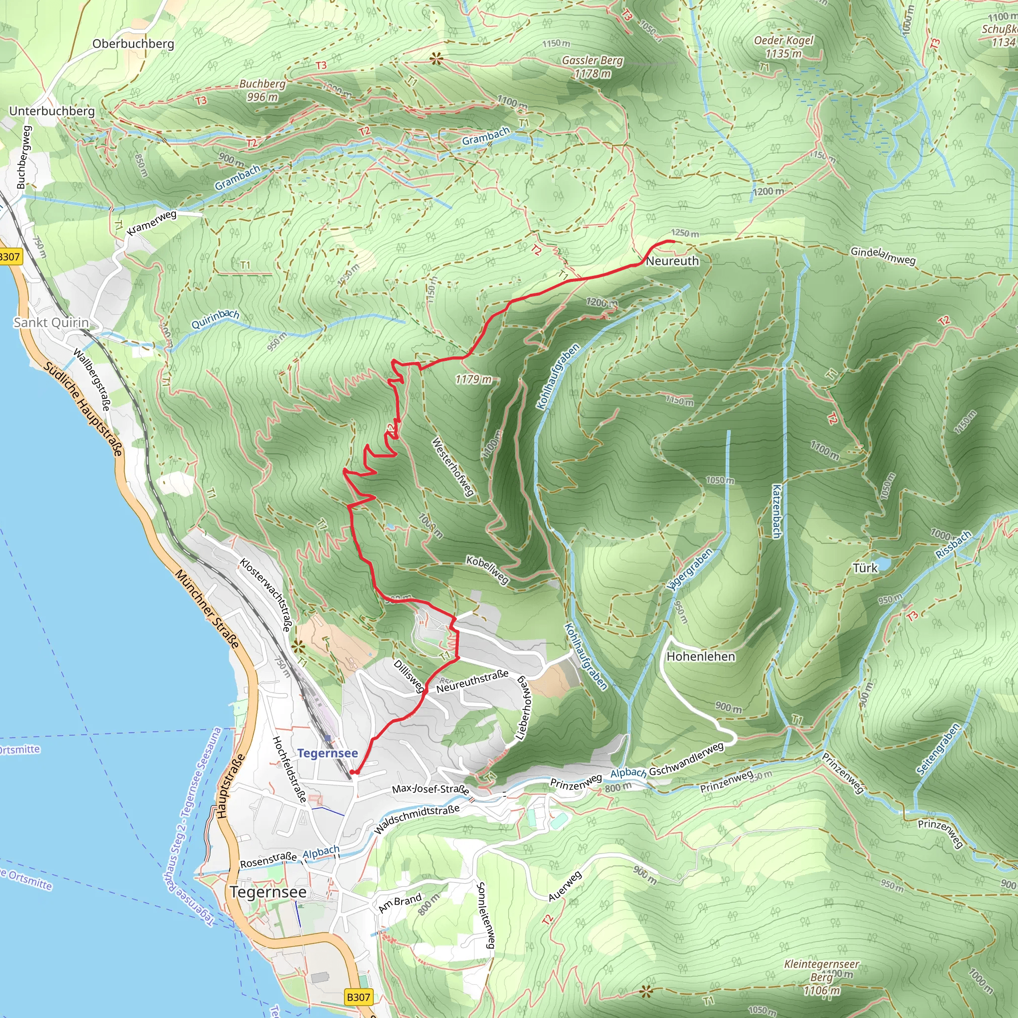Neureuth Peak Walk mobile static map