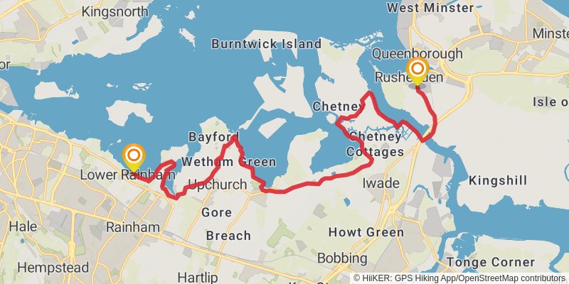 Thames Estuary Trail stage 8 Map