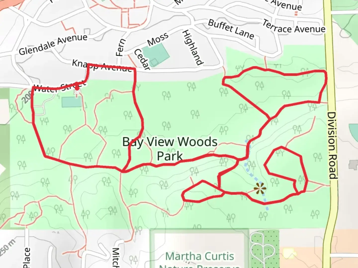 An image depicting the trail Pipeline Trail, Deer trail and Old Indian Loop Trail and its surrounding area.