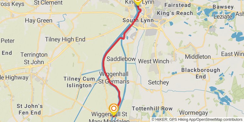 Fen Rivers Way stage 4 Map