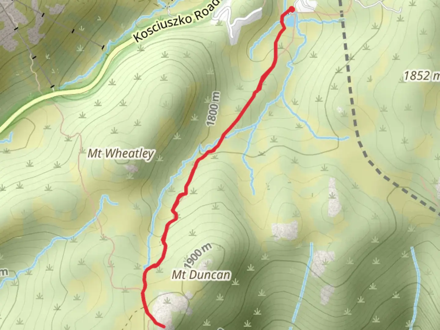 An image depicting the trail Porcupine Walk and its surrounding area.