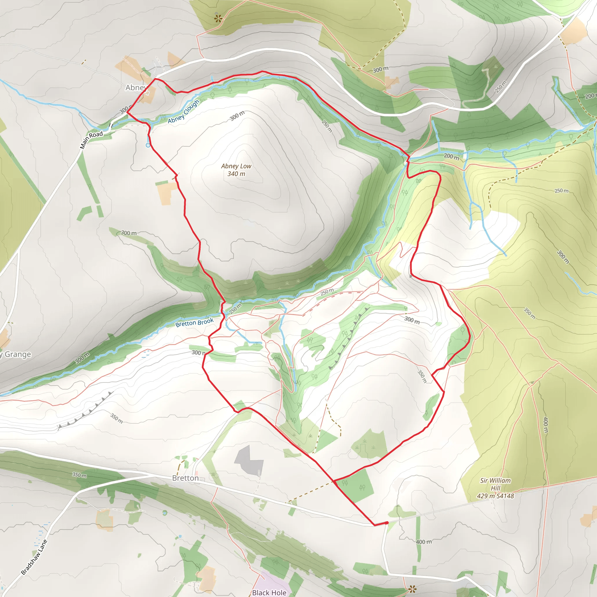 Abney Low Hill Loop mobile static map