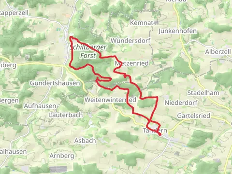 Tandern to Schiltberg Loop via Schiltberger Forst