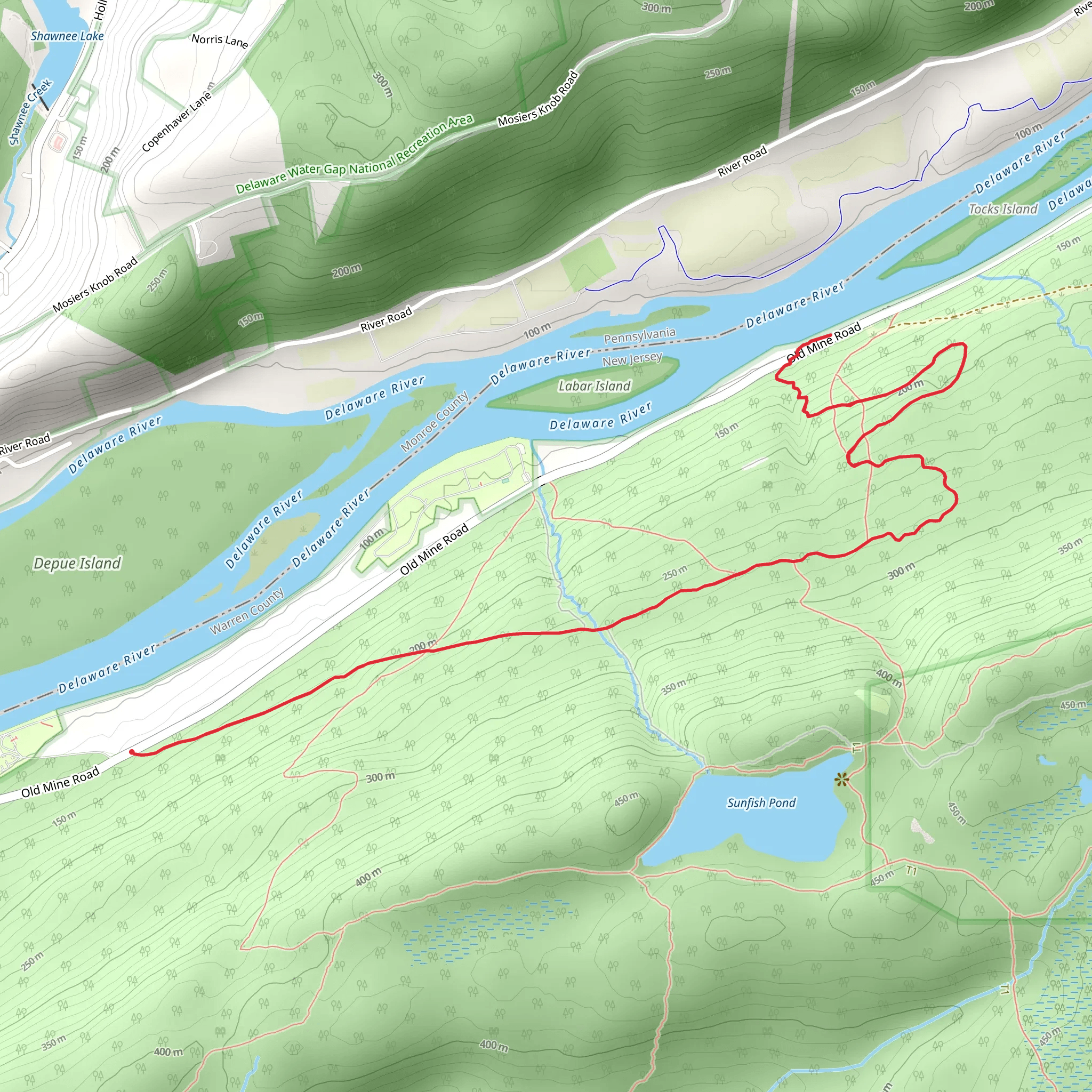 Rockcores Trail mobile static map