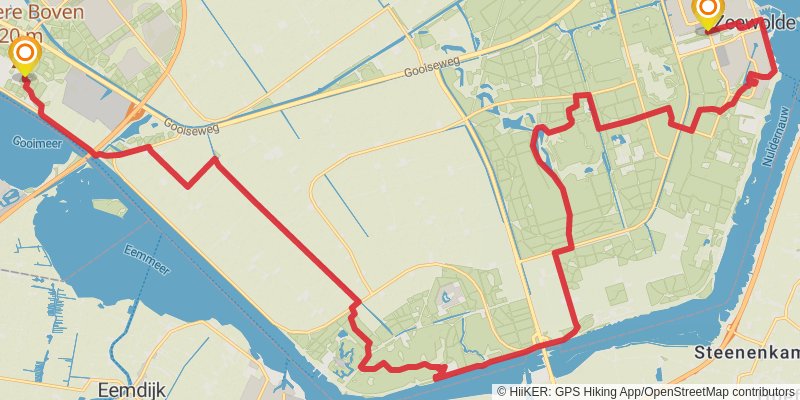 Pionierspad stage 6 Map