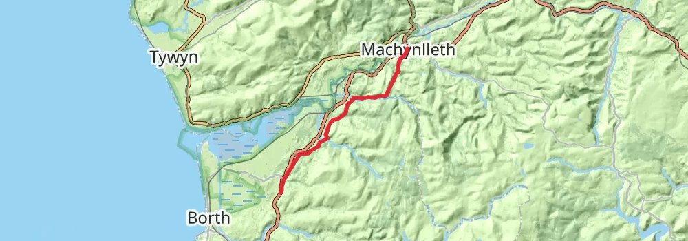 Wales Coast Path stage 33 Map