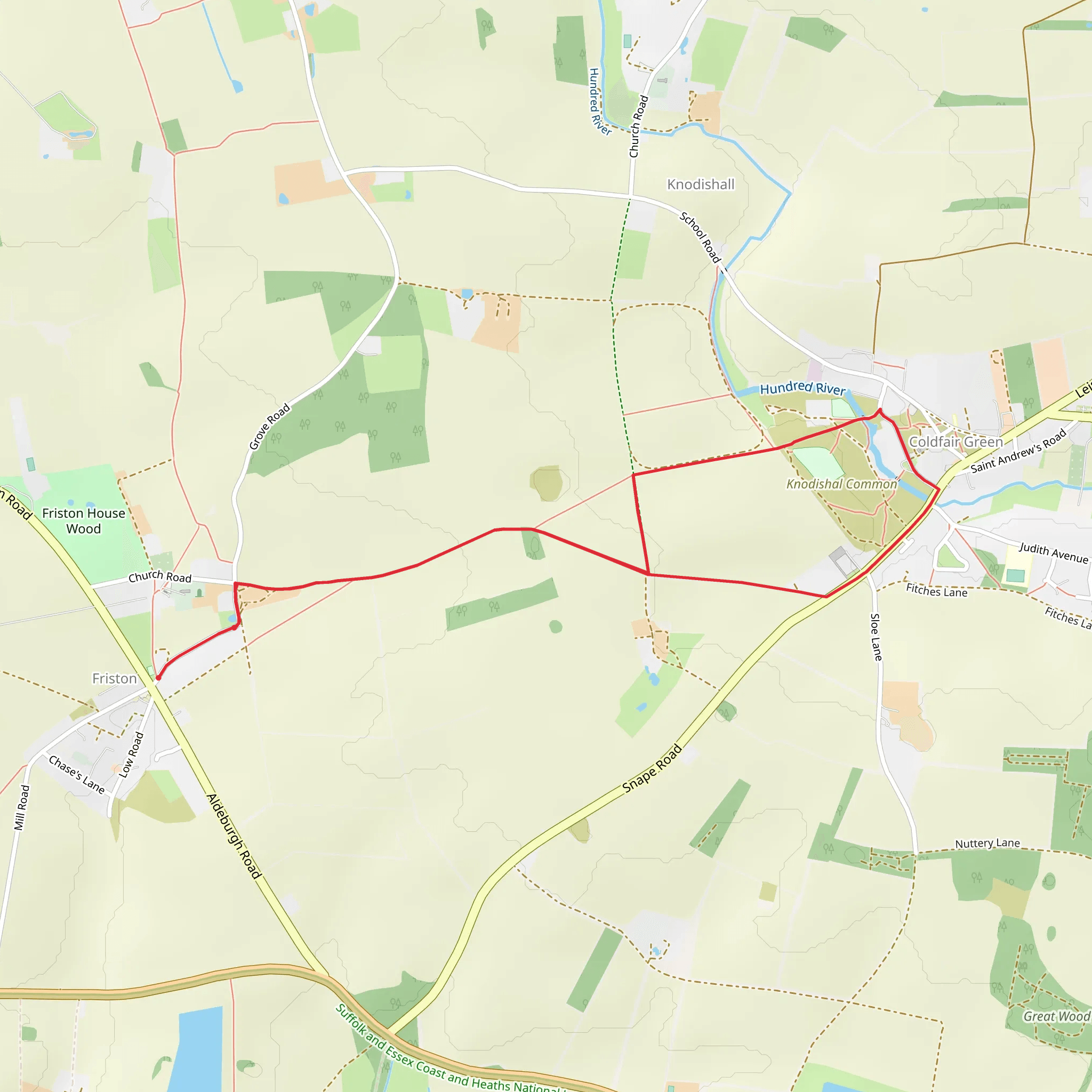 Knodishal Common Loop mobile static map