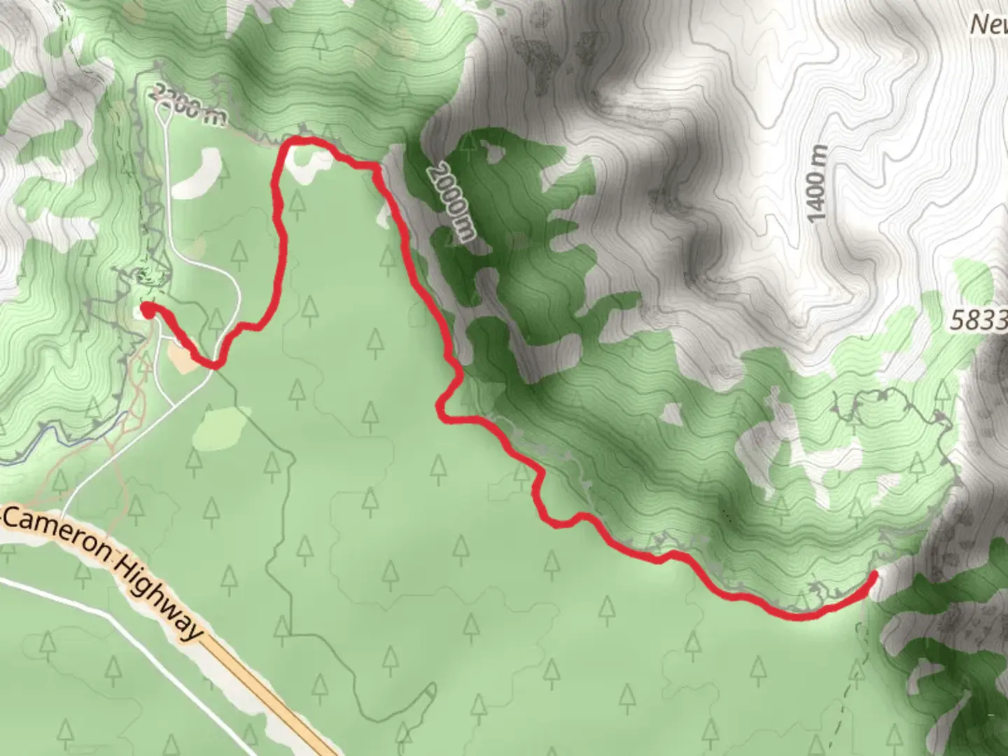 An image depicting the trail Shoshone Point Trail and its surrounding area.