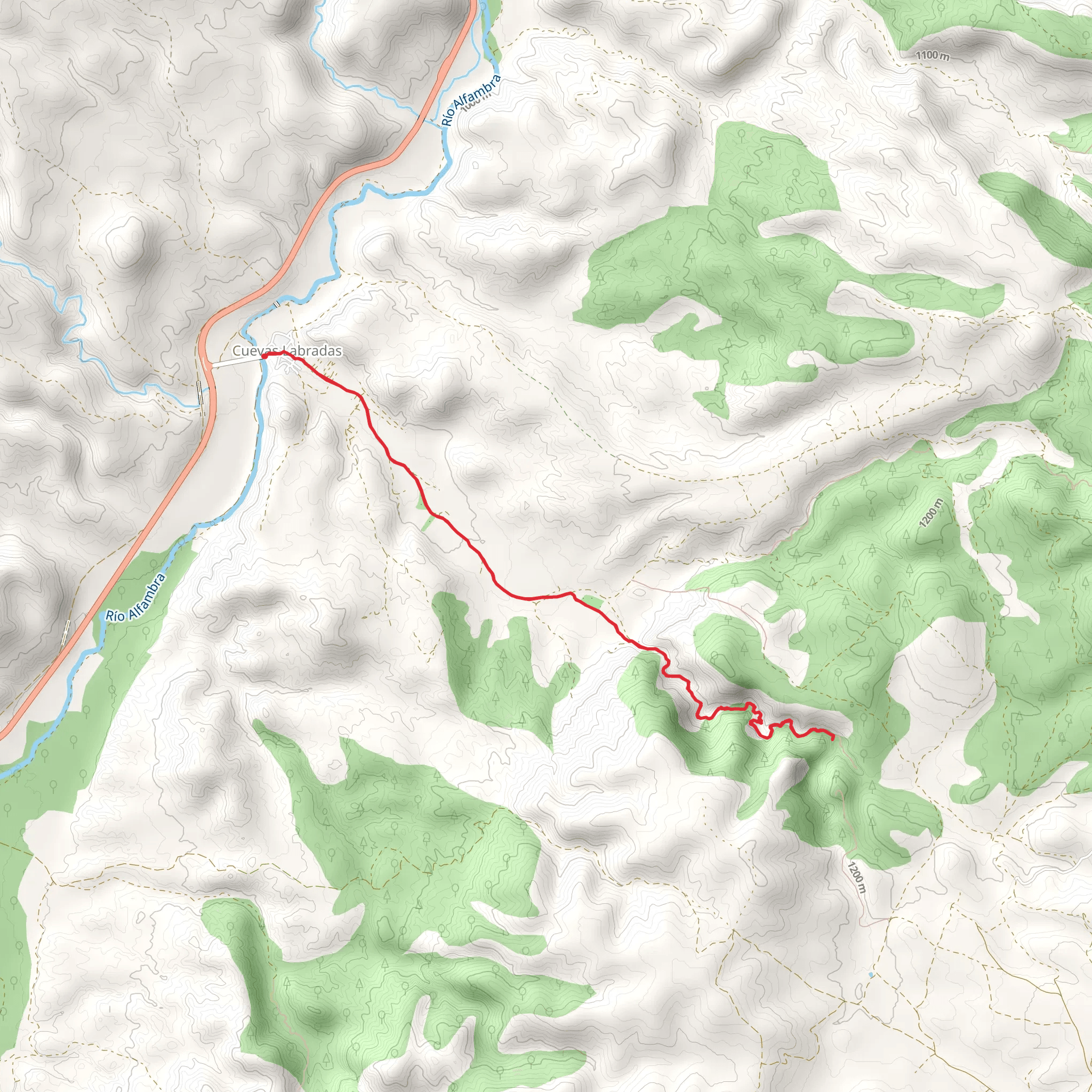 Chorrillo Ravine Route SL TE 50 mobile static map