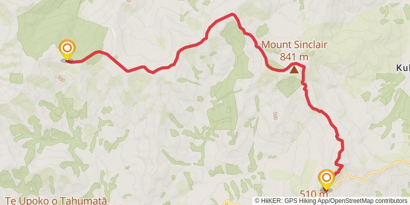 Mount Herbert Walkway stage 2 Map