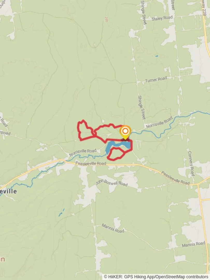 An image depicting the trail Macomb Reservation State Park Loop and its surrounding area.