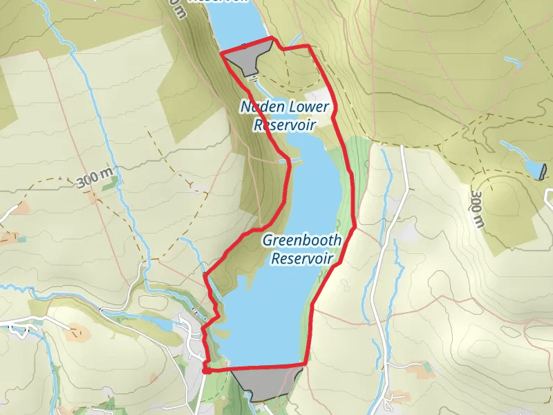 Greenbooth Reservoir Loop mobile static map