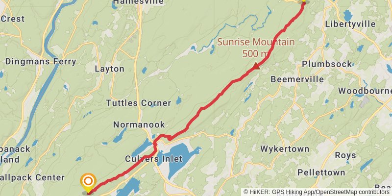 Appalachian Trail stage 131 Map