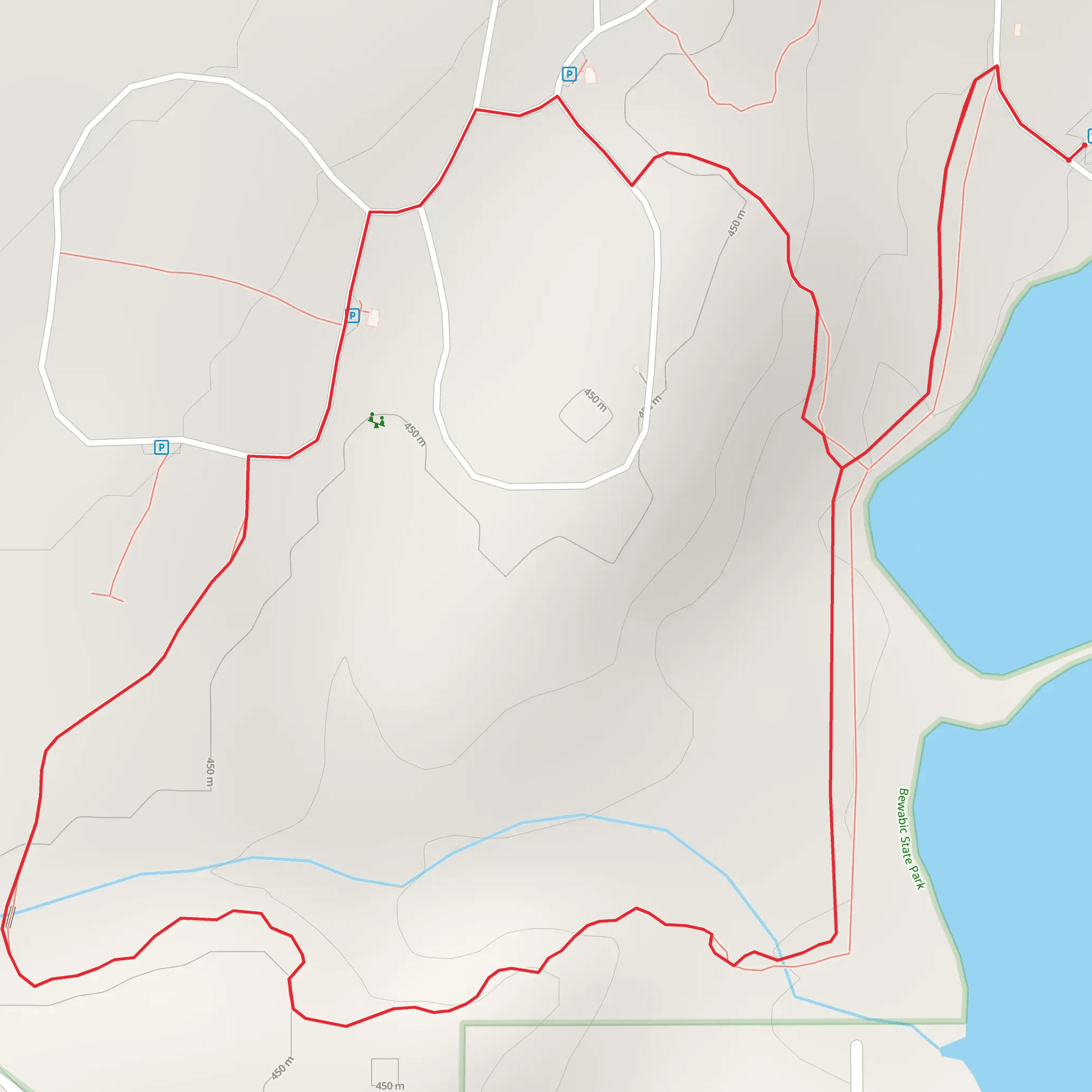 First Lake West Shore Loop mobile static map
