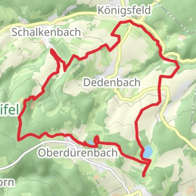 Konig See, Weiselstein and Rodder Maar Loop mobile static map