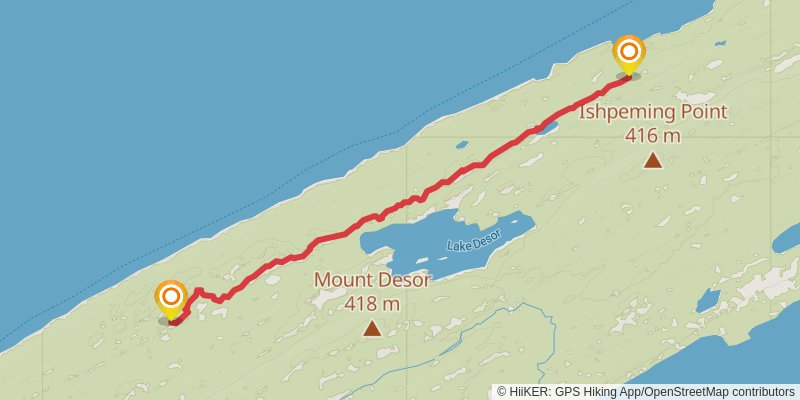 Minong Ridge Trail stage 2 Map