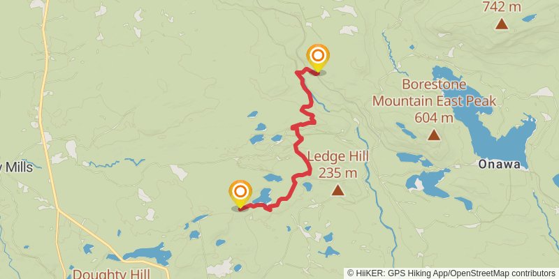 Appalachian Trail stage 203 Map