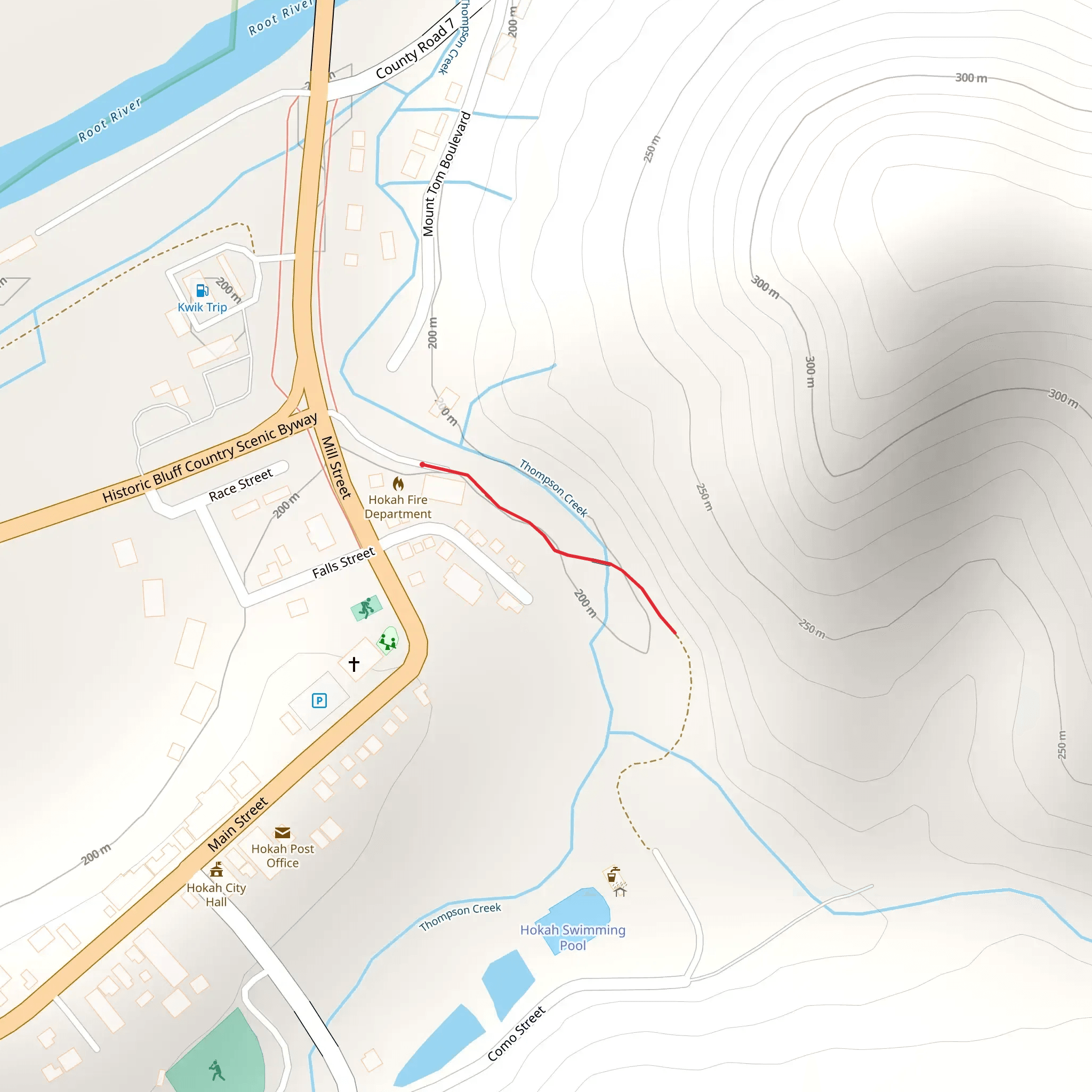 Thompson Creek mobile static map