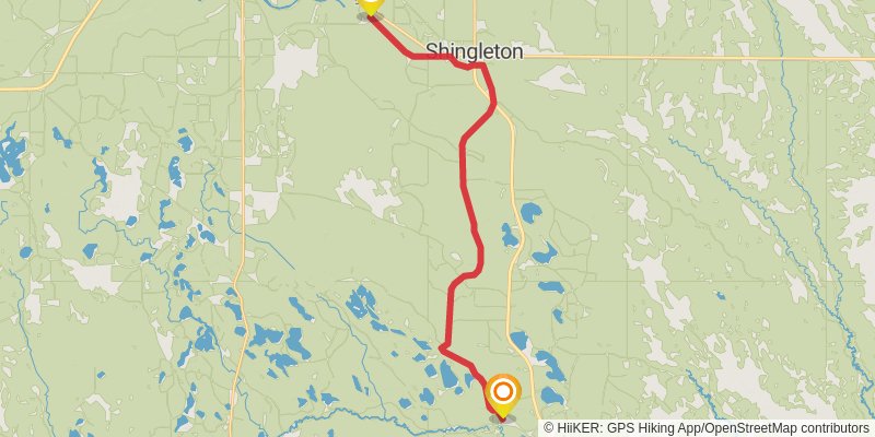 Haywire Grade Trail stage 2 Map